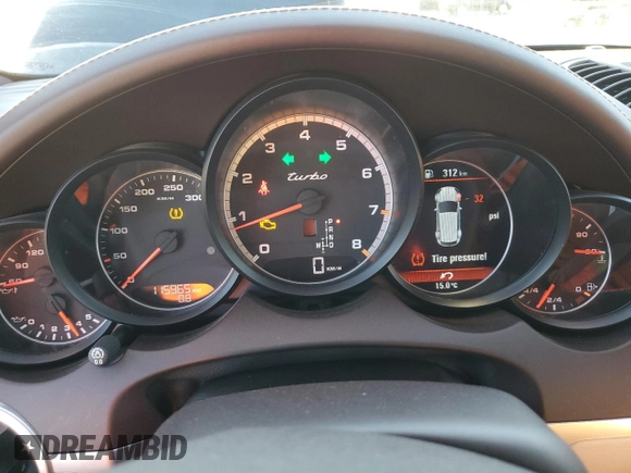 2012 Porsche Cayenne Turbo with VIN WP1AC2A26CLA82602, listed as a Copart auction lot 77752814 with 115,965 mi miles and Salvage title. Bid and sale history available at DreamBid. Image 9.