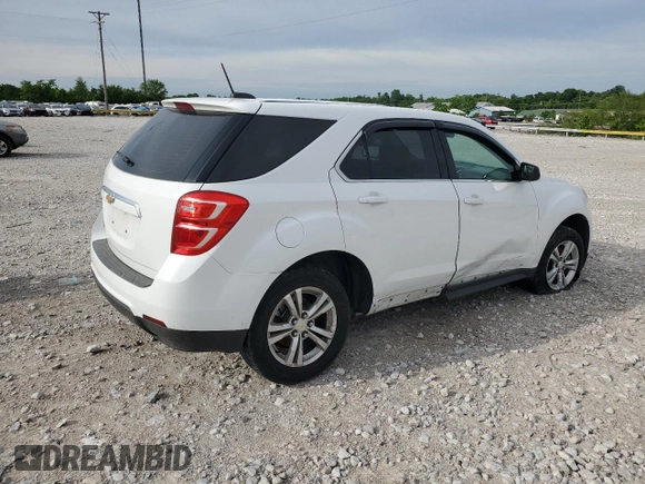 2017 Chevrolet Equinox LS z VIN 2GNALBEK7H1574023, wystawiony jako Copart lot #56935715 z przebiegiem 92 210 mil mil oraz Szkoda całkowita • Salvage title. Historia ofert i sprzedaży dostępna na DreamBid. Obrazek 3.