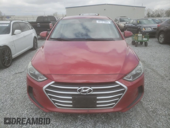 2017 Hyundai Elantra SE with VIN 5NPD84LF6HH140084, listed as a Copart auction lot 49101885 with 165,593 mi miles and Salvage Title. Bid and sale history available at DreamBid. Image 5.