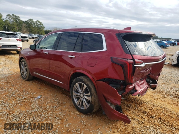 2023 Cadillac XT6 Premium Luxury with VIN 1GYKPERS0PZ179033, listed as a Copart auction lot 42853465 with 26,321 mi miles and Salvage Title. Bid and sale history available at DreamBid. Image 2.