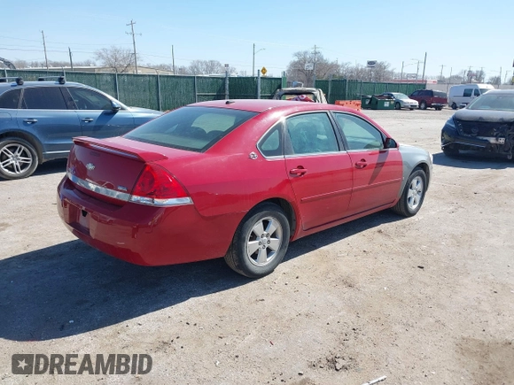 2008 Chevrolet Impala LT with VIN 2G1WT58K589251806, listed as a IAAI auction lot 41759345 with 199,472 mi miles and . Bid and sale history available at DreamBid. Image 4.