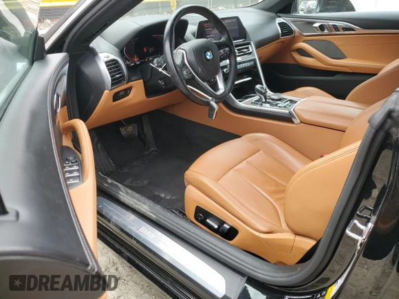 2020 BMW 8 Series 840i with VIN WBADZ4C07LCE88649, listed as a Copart auction lot 46906535 with 38,604 mi miles and Salvage title. Bid and sale history available at DreamBid. Image 8.