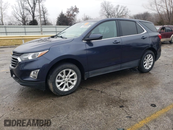 2019 Chevrolet Equinox LT with VIN 3GNAXUEV1KL253594, listed as a Copart auction lot 43508995 with 107,330 mi miles and Salvage Title. Bid and sale history available at carsss.com. Image 1.