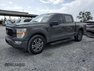 2021 Ford F-150 XL with VIN 1FTEW1CP2MFA66913, listed as a Copart auction lot 60974875 with 85,782 mi miles and Salvage title. Bid and sale history available at DreamBid. Image 1.