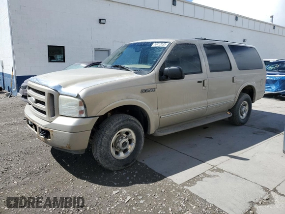 2005 Ford Excursion Limited с VIN 1FMNU43S05ED48269, выставлен на аукционе Copart как лот 50412835 с пробегом 200 920 миль миль и Чистый • Clean title. История ставок и продаж доступна на DreamBid. Изображение 1.