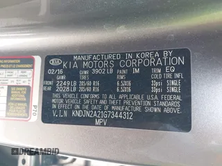 2016 Kia Soul with VIN KNDJN2A21G7344312, listed as a IAAI auction lot 41973178 with 150,942 mi miles. Bid and sale history available at carsss.com. Image 9.