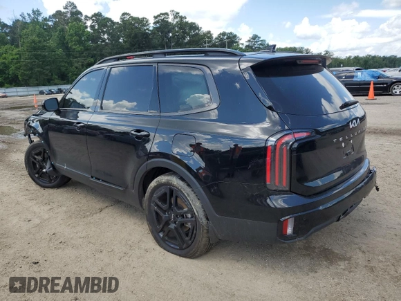 2024 Kia Telluride SX Prestige X-Line with VIN 5XYP5DGC7RG544378, listed as a Copart auction lot 60993945 with 7,158 mi miles and Salvage title. Bid and sale history available at DreamBid. Image 2.