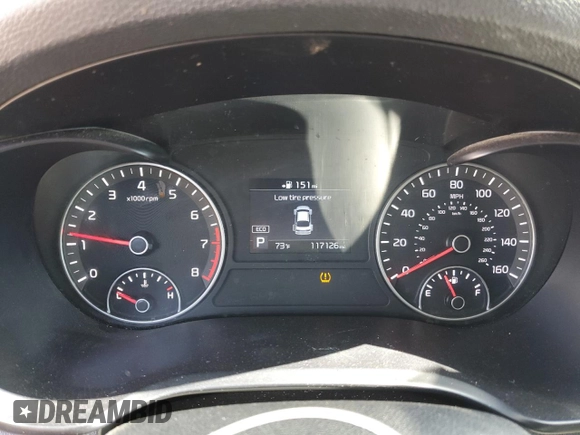 2020 Kia Optima LX with VIN 5XXGT4L39LG385080, listed as a Copart auction lot 58783875 with 117,126 mi miles and Salvage title. Bid and sale history available at DreamBid. Image 9.