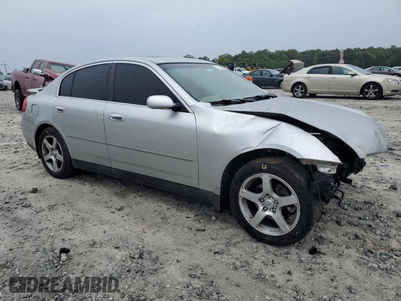 2004 Infiniti G35 w/Leather with VIN JNKCV51E54M613413, listed as a Copart auction lot 71264244 with 206,999 mi miles and Salvage Title. Bid and sale history available at DreamBid. Image 4.