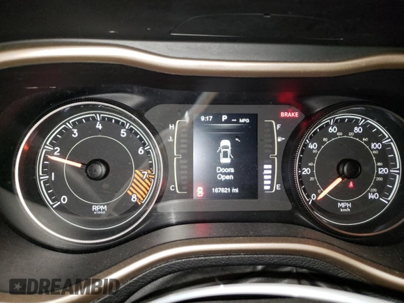2014 Jeep Cherokee Latitude with VIN 1C4PJMCS8EW291223, listed as a Copart auction lot 52643255 with 167,621 mi miles and Salvage Title. Bid and sale history available at carsss.com. Image 9.