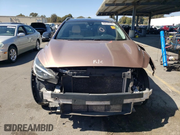2017 Infiniti QX30 Luxury with VIN SJKCH5CR6HA027820, listed as a Copart auction lot 68570184 with 0 mi miles and Salvage Title. Bid and sale history available at carsss.com. Image 5.