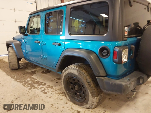 2019 Jeep Wrangler Unlimited Sport Altitude with VIN 1C4HJXDG0KW617379, listed as a IAAI auction lot 42005517 with 91,296 mi miles and . Bid and sale history available at DreamBid. Image 6.