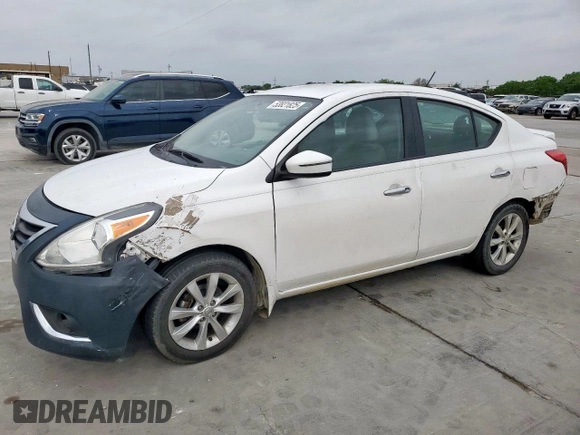 2016 Nissan Versa SV with VIN 3N1CN7AP7GL856138, listed as a Copart auction lot 53821825 with 153,556 mi miles and Clean Title. Bid and sale history available at carsss.com. Image 1.
