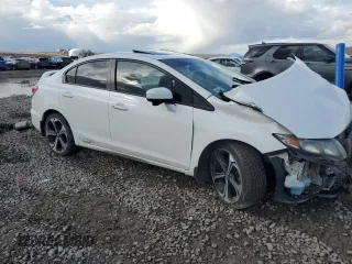 2015 Honda Civic Sedan Si with VIN 2HGFB6E55FH707595, listed as a Copart auction lot 45353825 with 0 mi miles and Salvage Title. Bid and sale history available at carsss.com. Image 4.