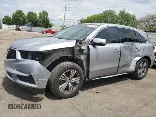 2019 Acura MDX z VIN 5J8YD4H30KL022547, wystawiony jako Copart lot #57061635 z przebiegiem 76 502 mil mil oraz Szkoda całkowita • Salvage title. Historia ofert i sprzedaży dostępna na DreamBid. Obrazek 1.