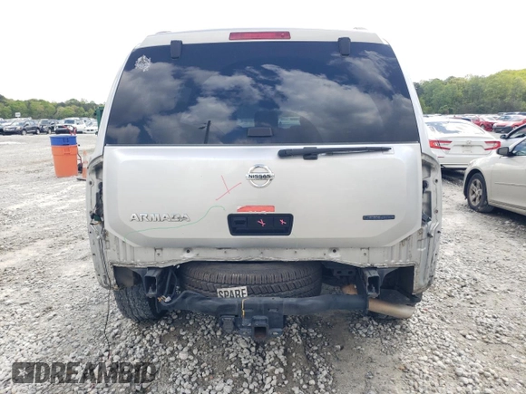 2011 Nissan Armada SV with VIN 5N1BA0ND9BN622731, listed as a Copart auction lot 52295715 with 283,550 mi miles and Non Repairable. Bid and sale history available at DreamBid. Image 6.