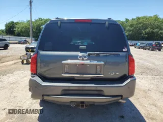 2006 Infiniti QX56 with VIN 5N3AA08C86N814864, listed as a Copart auction lot 57924084 with 120,210 mi miles and Salvage Title. Bid and sale history available at carsss.com. Image 6.