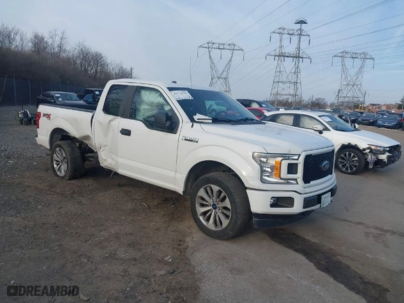 2018 Ford F-150 XL with VIN 1FTEX1EP1JFA91453, listed as a IAAI auction lot 41774255 with 104,733 mi miles. Bid and sale history available at carsss.com. Image 1.