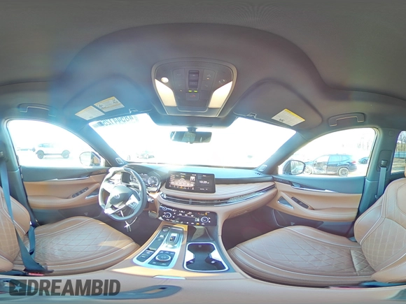 2024 Infiniti QX60 Autograph with VIN 5N1DL1HU6RC344915, listed as a Copart auction lot 48544125 with 7,927 mi miles and Salvage title. Bid and sale history available at DreamBid. Image 14.