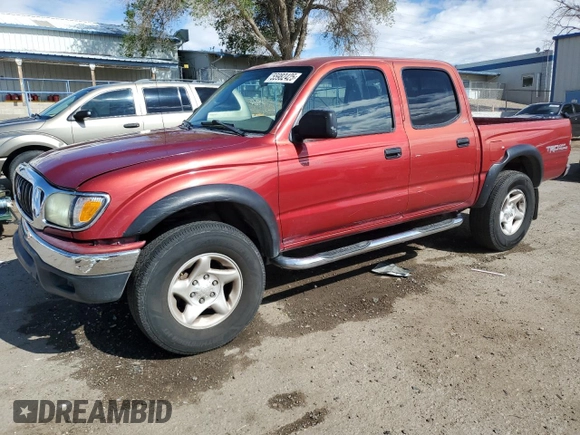 2002 Toyota Tacoma PreRunner with VIN 5TEGN92NX2Z014116, listed as a Copart auction lot 55982425 with 200,180 mi miles and Salvage title. Bid and sale history available at DreamBid. Image 1.