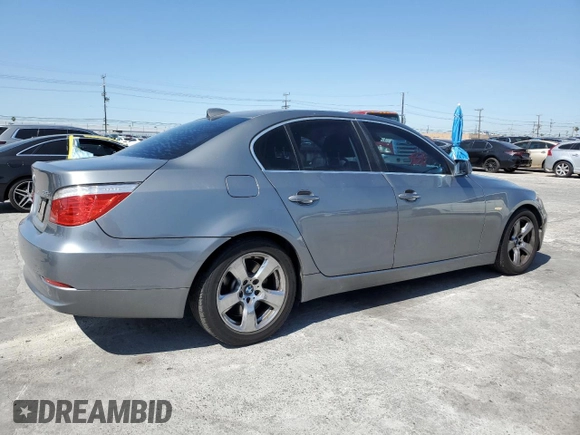 2008 BMW 5 Series 535i with VIN WBANW13598CZ78747, listed as a Copart auction lot 49509935 with 187,143 mi miles and Salvage Title. Bid and sale history available at carsss.com. Image 3.