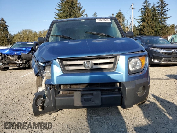 2007 Honda Element EX with VIN 5J6YH28797L005340, listed as a Copart auction lot 52653085 with 90,592 mi miles and Salvage Title. Bid and sale history available at DreamBid. Image 5.
