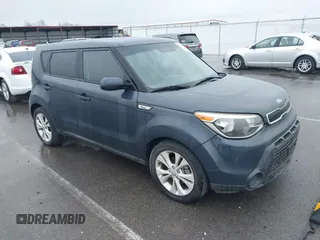 2015 Kia Soul + with VIN KNDJP3A5XF7176615, listed as a IAAI auction lot 41857489 with 107,707 mi miles and . Bid and sale history available at DreamBid. Image 1.