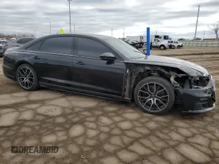 2020 Audi A8 L with VIN WAU8EAF87LN004879, listed as a Copart auction lot 74777573 with 28,303 mi miles. Bid and sale history available at carsss.com. Image 4.