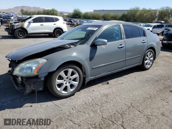 2008 Nissan Maxima 3.5 SL with VIN 1N4BA41EX8C836860, listed as a Copart auction lot 73233824 with 0 mi miles and Salvage Title. Bid and sale history available at carsss.com. Image 1.