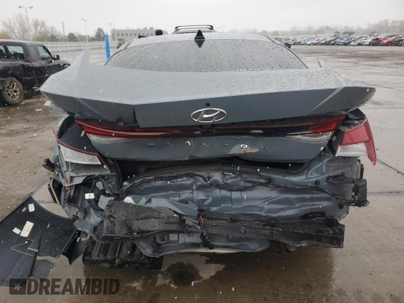 2023 Hyundai Elantra SEL with VIN KMHLM4AG9PU384184, listed as a Copart auction lot 52144415 with 52,651 mi miles and Salvage Title. Bid and sale history available at DreamBid. Image 6.