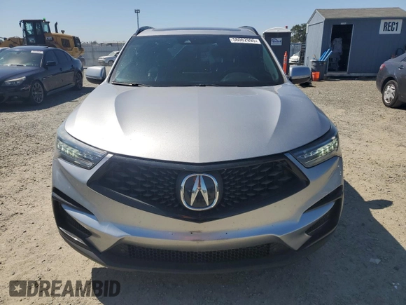 2021 Acura RDX w/A-Spec Package with VIN 5J8TC2H64ML000095, listed as a Copart auction lot 56062995 with 16,199 mi miles and Salvage Title. Bid and sale history available at DreamBid. Image 5.