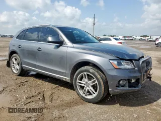 2014 Audi Q5 Premium Plus with VIN WA1LFAFP3EA013942, listed as a Copart auction lot 64371595 with 92,648 mi miles and Salvage title. Bid and sale history available at DreamBid. Image 4.