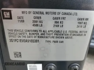2010 Chevrolet Camaro 2LT z VIN 2G1FC1EV0A9165381, wystawiony jako Copart lot #60524125 z przebiegiem 223 056 mil mil oraz Szkoda całkowita • Salvage title. Historia ofert i sprzedaży dostępna na DreamBid. Obrazek 12.