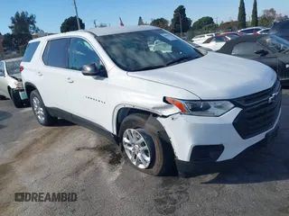 2021 Chevrolet Traverse LS with VIN 1GNERFKW5MJ249062, listed as a IAAI auction lot 40802547 with 50,235 mi miles. Bid and sale history available at carsss.com. Image 1.