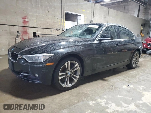2015 BMW 3 Series 335i xDrive with VIN WBA3B9G59FNR93584, listed as a Copart auction lot 54711455 with 85,596 mi miles and Salvage title. Bid and sale history available at DreamBid. Image 1.