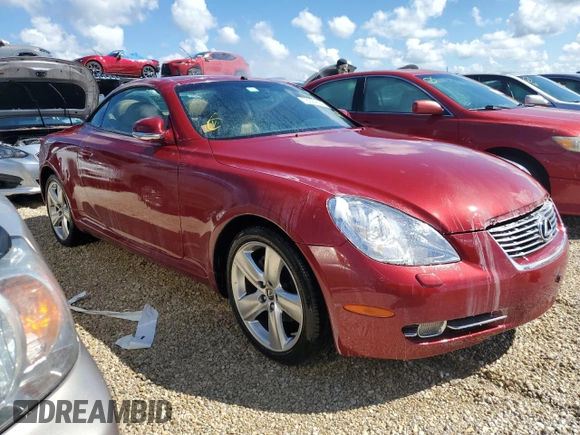 2007 Lexus SC 430 with VIN JTHFN45Y079010971, listed as a Copart auction lot 73927854 with 86,436 mi miles and Non Repairable. Bid and sale history available at DreamBid. Image 4.