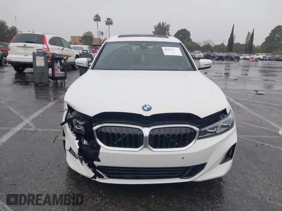 2023 BMW 3 Series 330i with VIN 3MW69FF09P8D02474, listed as a IAAI auction lot 41551264 with 20,238 mi miles. Bid and sale history available at carsss.com. Image 12.