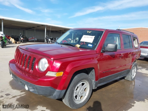2015 Jeep Patriot Altitude Edition with VIN 1C4NJPBA4FD386943, listed as a IAAI auction lot 41312798 with 55,634 mi miles. Bid and sale history available at carsss.com. Image 18.