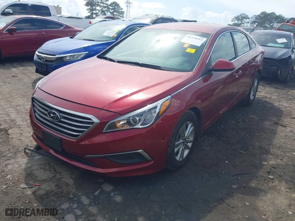 2016 Hyundai Sonata 2.4L SE with VIN 5NPE24AF1GH382398, listed as a IAAI auction lot 41779513 with 108,202 mi miles. Bid and sale history available at carsss.com. Image 17.