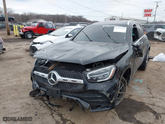 2022 Mercedes-Benz GLC with VIN W1N0G8EBXNV395814, listed as a IAAI auction lot 41694934 with 1 mi miles. Bid and sale history available at carsss.com. Image 17.