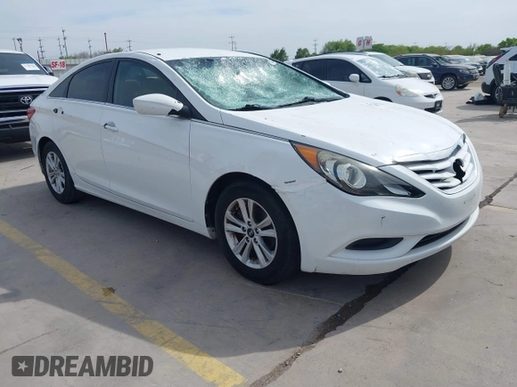 2013 Hyundai Sonata GLS with VIN 5NPEB4AC7DH738709, listed as a IAAI auction lot 41874886 with 168,667 mi miles and . Bid and sale history available at carsss.com. Image 1.