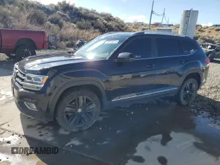 2019 Volkswagen Atlas SEL with VIN 1V2MR2CA0KC586304, listed as a Copart auction lot 49816075 with 153,860 mi miles and Salvage title. Bid and sale history available at DreamBid. Image 1.