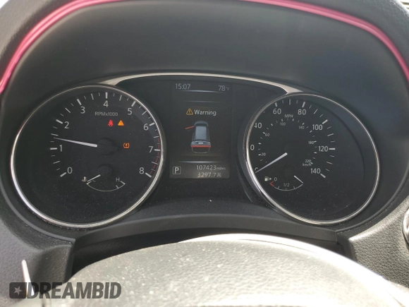 2015 Nissan Rogue S with VIN KNMAT2MT4FP553360, listed as a Copart auction lot 64629834 with 107,423 mi miles and Salvage Title. Bid and sale history available at carsss.com. Image 9.