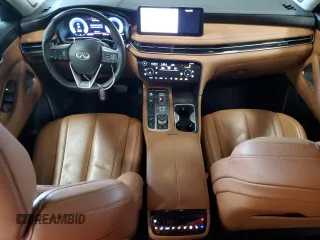 2023 Infiniti QX60 Sensory with VIN 5N1DL1GSXPC353775, listed as a Copart auction lot 63658175 with 24,658 mi miles and Salvage title. Bid and sale history available at DreamBid. Image 8.