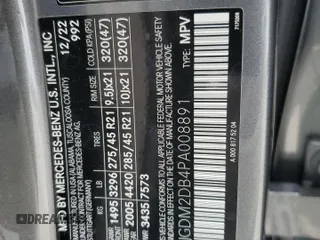 2023 Mercedes-Benz EQS 450+ z VIN 4JGDM2DB4PA008891, wystawiony jako Copart lot #53837585 z przebiegiem 24 325 mil mil oraz Szkoda całkowita • Salvage title. Historia ofert i sprzedaży dostępna na DreamBid. Obrazek 13.