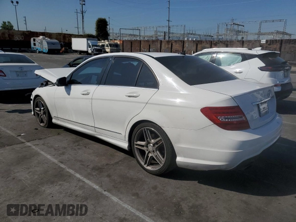 2013 Mercedes-Benz C 250 Sport with VIN WDDGF4HB5DA759307, listed as a Copart auction lot 49844265 with 77,702 mi miles and Salvage Title. Bid and sale history available at DreamBid. Image 2.