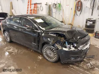 2014 Ford Fusion Titanium Hybrid with VIN 3FA6P0RUXER355654, listed as a IAAI auction lot 41611653 with 211,353 mi miles. Bid and sale history available at carsss.com. Image 1.