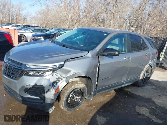 2023 Chevrolet Equinox LS z VIN 3GNAXHEG7PL128521, wystawiony jako IAAI lot #41807239 z przebiegiem 46 112 mil mil oraz . Historia ofert i sprzedaży dostępna na DreamBid. Obrazek 6.