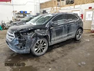 2015 Ford Edge Titanium with VIN 2FMTK4K96FBB69792, listed as a Copart auction lot 45319865 with 158,335 mi miles and Salvage Title. Bid and sale history available at carsss.com. Image 1.