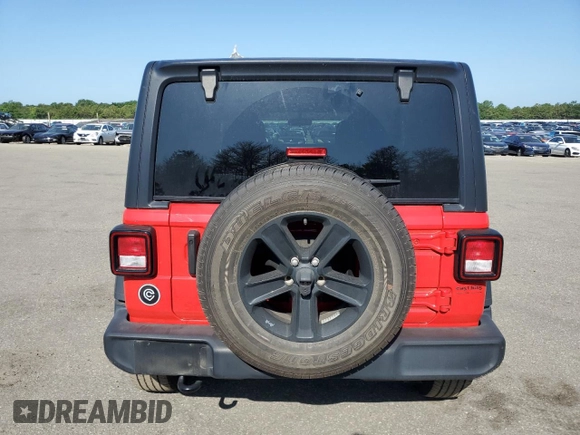 2022 Jeep Wrangler Unlimited Sport Altitude with VIN 1C4HJXDN4NW150373, listed as a Copart auction lot 62180925 with 39,308 mi miles and Salvage title. Bid and sale history available at DreamBid. Image 6.